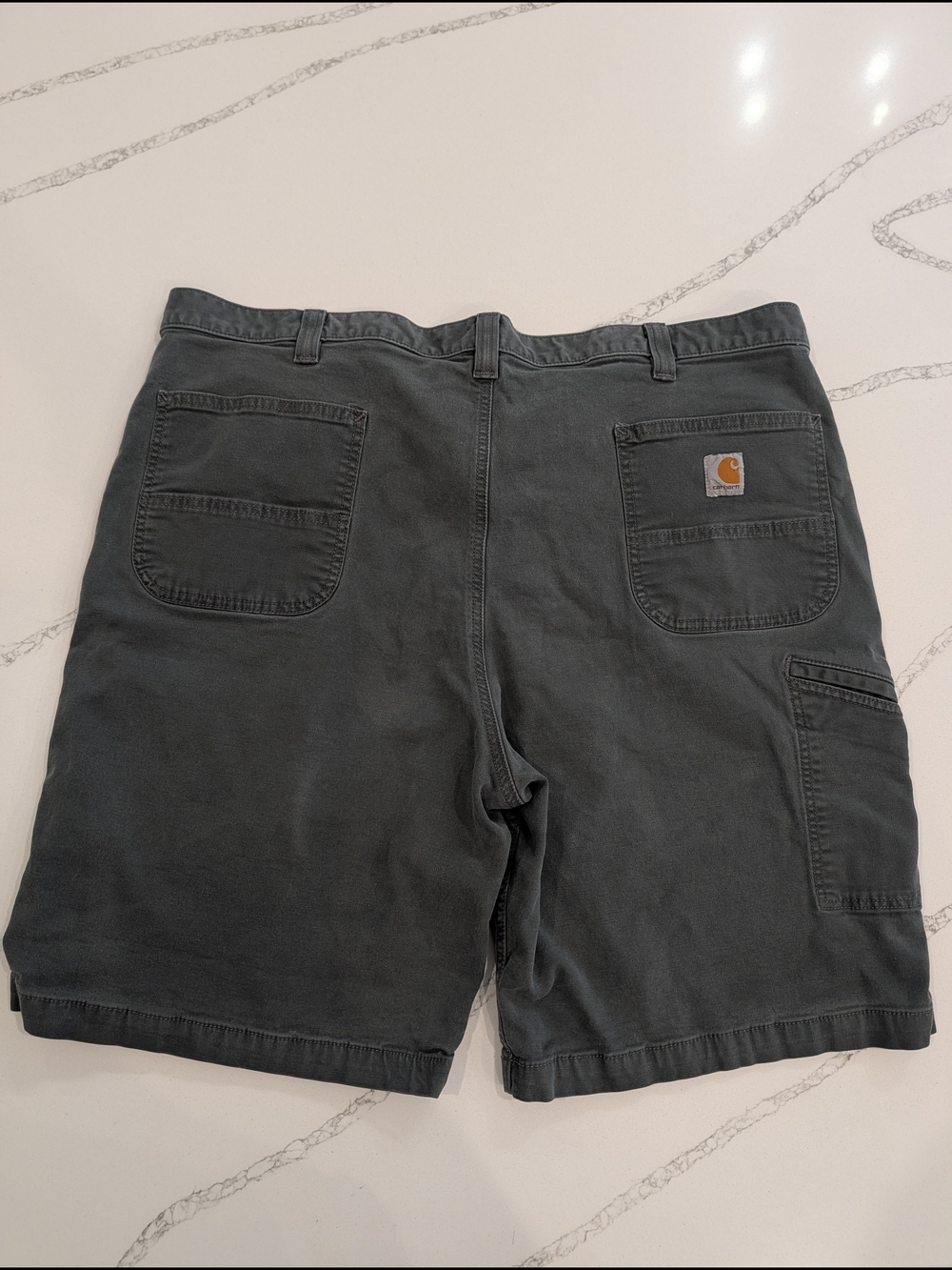Carhartt Men’s Relaxed Fit Work Shorts Gray Size 44 Cotton Stretch Casual Durabl